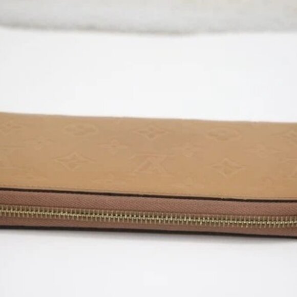 Louis Vuitton Monogram Vernis Patent Leather Zippy Around Long Wallet - Beige - Picture 6 of 16